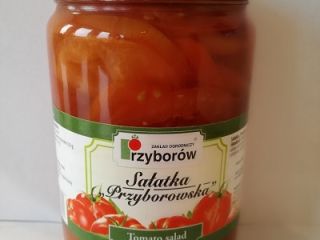 Sprzedam sałatkę przyborowską z własnych pomidorów, pakowana w słoiki.