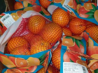 Pomarancza siatka masa netto 1kg Odmiana: SALUSTIANA Pochodzenie: HISZPANIA