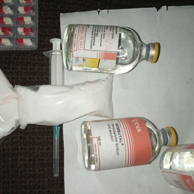 Czysty i wysokiej jakości Nembutal (Pentobarbital sodu) w postaci proszku, pigułek i płynu (roztwór do wstrzykiwania Nembutal Sodium)