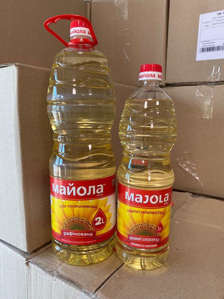 Olej słonecznikowy rafinowany 100% Butelkowany 1l (dostępne także 3l, 5l i inne) Cena 1,90€ / l Możliwa dostawa do dowolnego kraju Na życzenie dedykowana