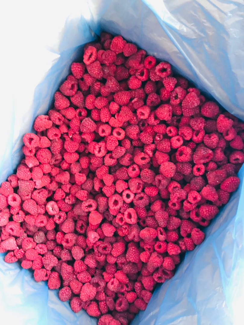 Sprzedam całe mrożone maliny (90/10) w kartonach po 10 kg