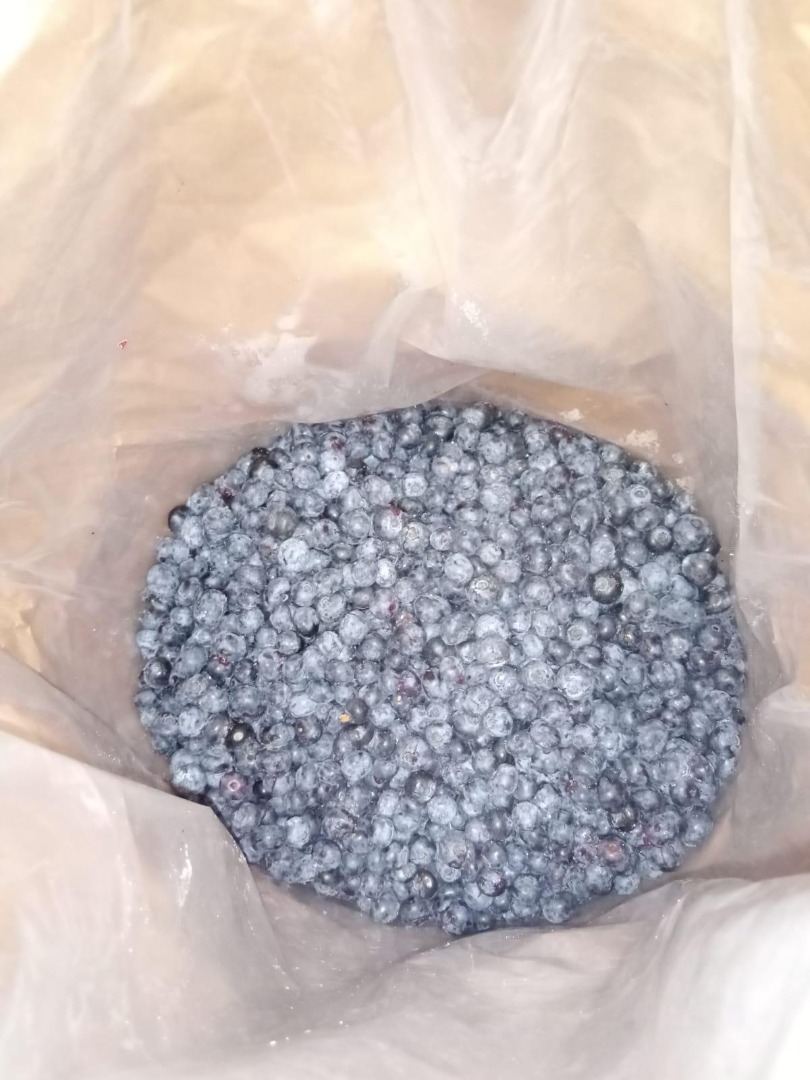 Firma producent borówki oferuje jagody mrożone w workach Kraft 25 kg