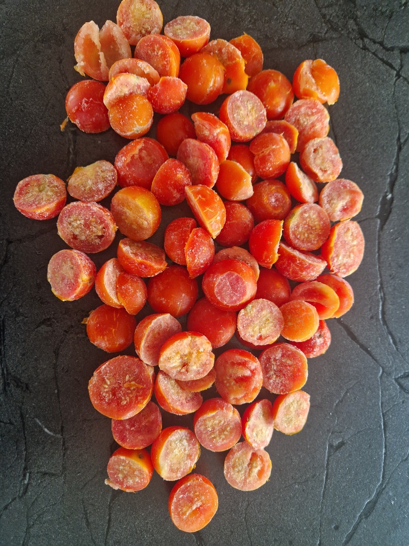 Sprzedam pomidory Cherry Mrożone 20ton Pakowane w karton po 10kg Termin przydatności 09.2025