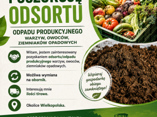 Witam, jestem zainteresowany pozyskaniem odsortu/odpadu produkcyjnego warzyw, owoców, ziemniaków